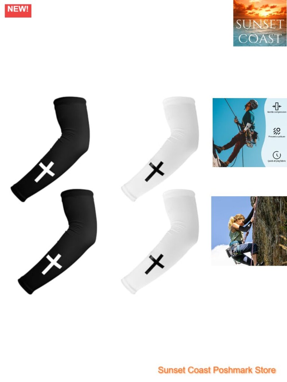 Compression Arm Sleeves for Basketball Football Running Cycling